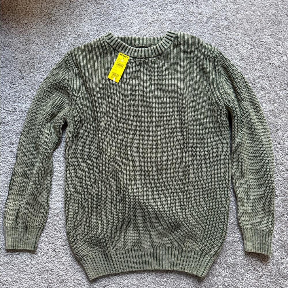 RSQ Olive Crewneck Sweater for Boy or Girl Size L